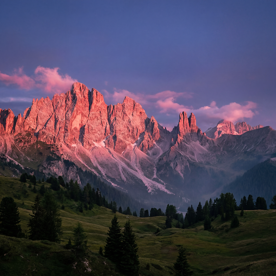 The Mountain That Glows at Dusk